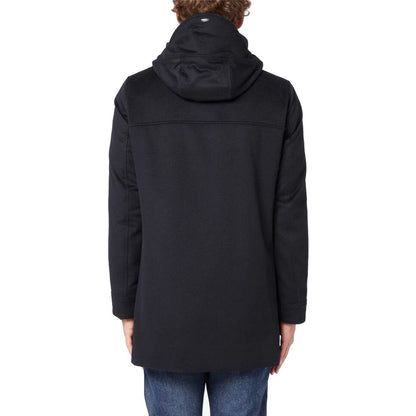 Herno Black Cashmere Coat: Timeless Elegance Meets Superior Comfort