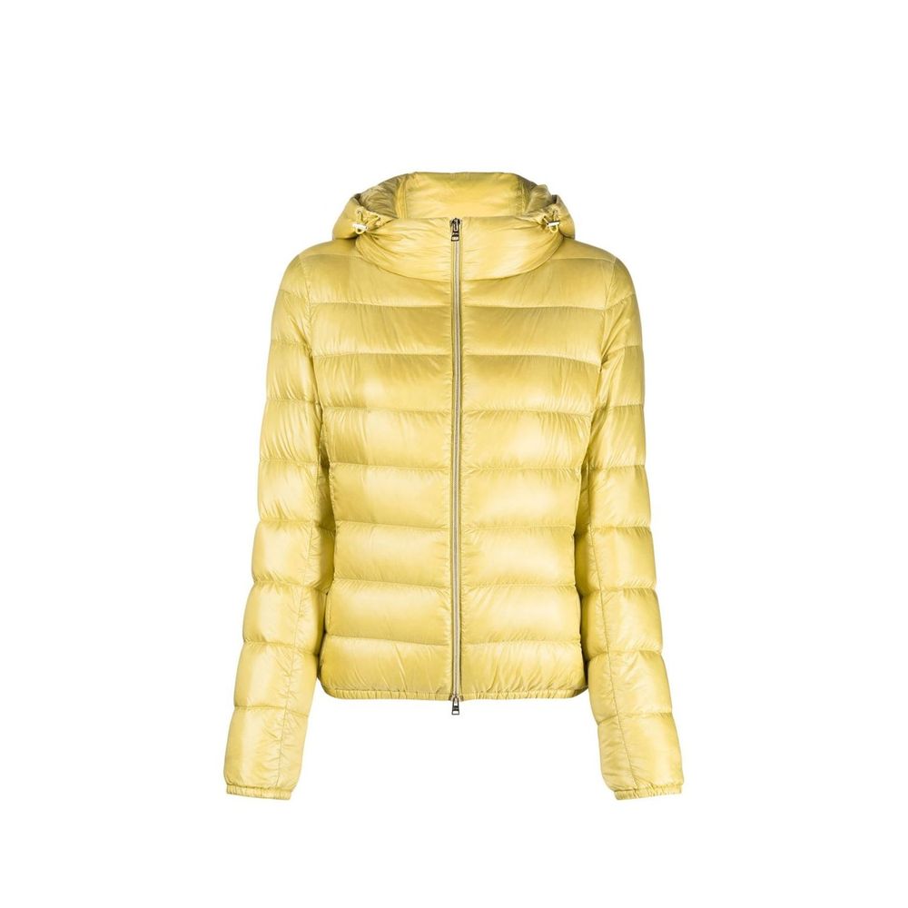 Herno Yellow Padded Hooded Jacket