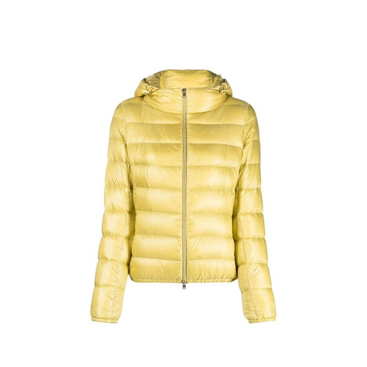 Herno Yellow Padded Hooded Jacket