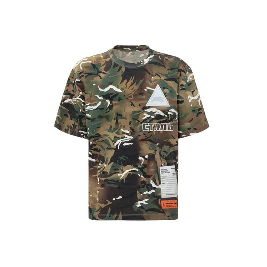 Heron Preston Bicolor Cotton T-Shirt for Men