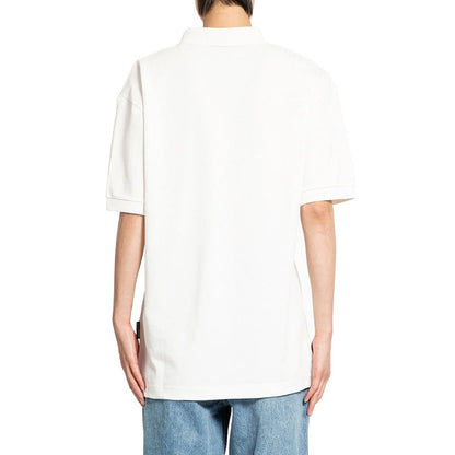 Palm Angels White Cotton Polo Shirt - Elevate Your Street Style