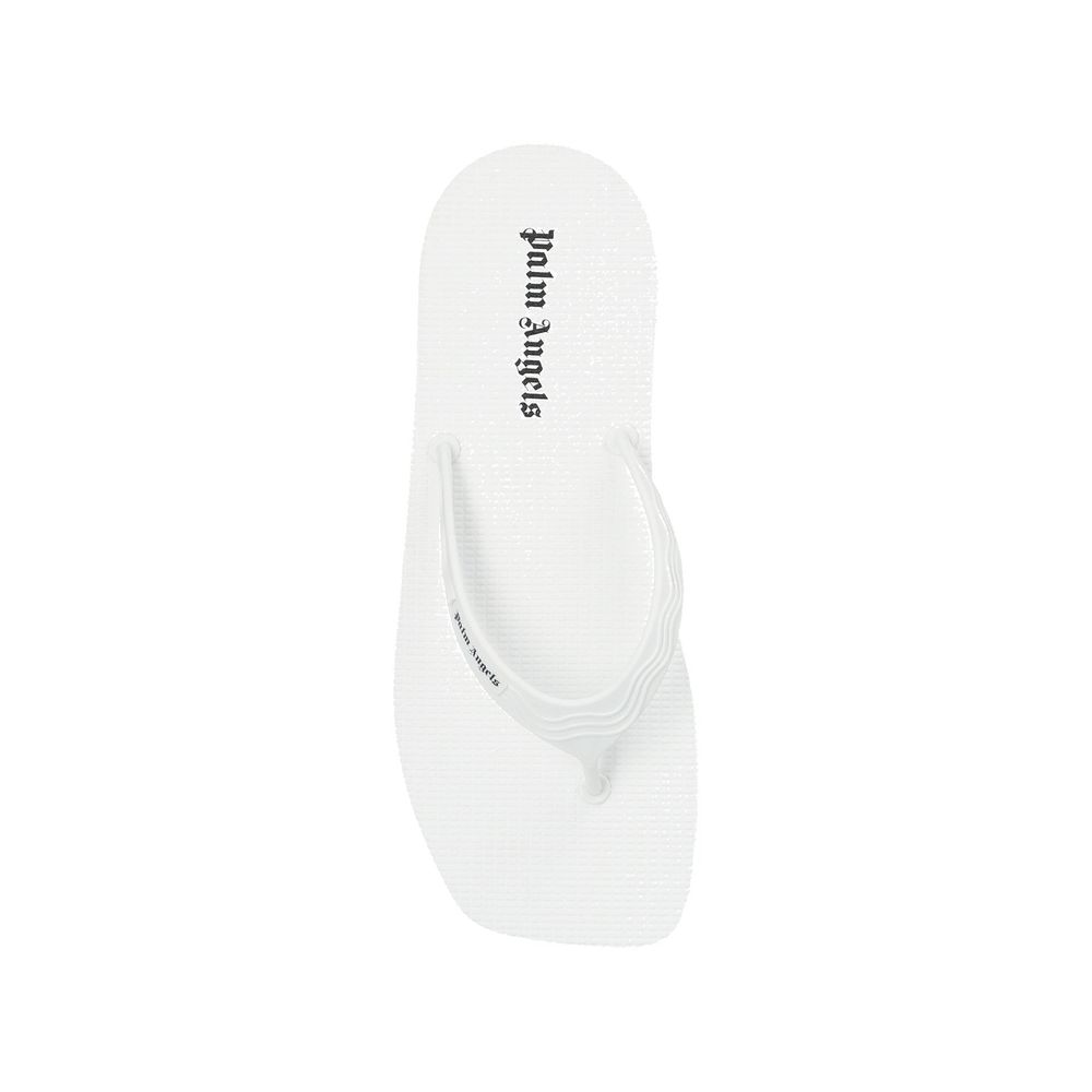 Palm Angels White Rubber Slides: Embrace Urban Luxury