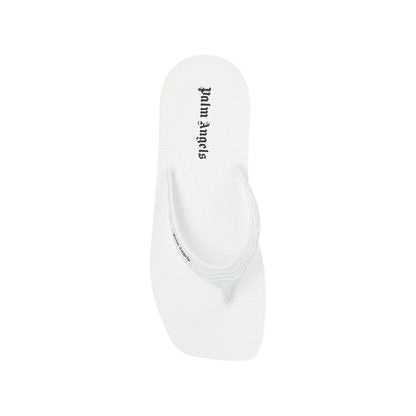 Palm Angels White Rubber Slides: Embrace Urban Luxury