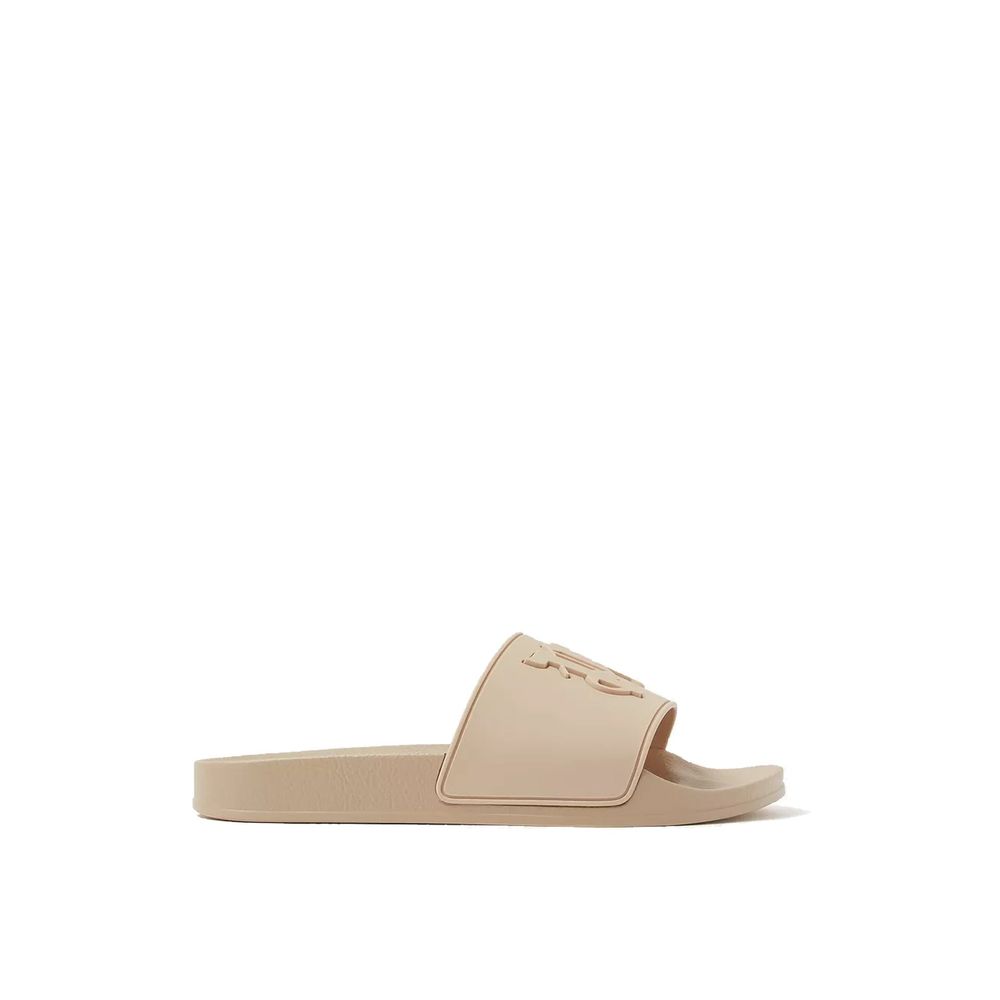 Palm Angels Beige Rubber Slides - Elevate Your Casual Style