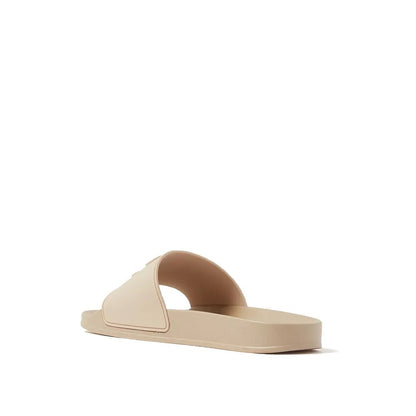 Palm Angels Beige Rubber Slides - Elevate Your Casual Style