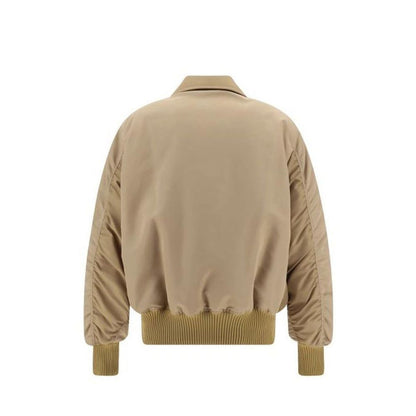 Palm Angels Beige Polyamide Bomber Jacket