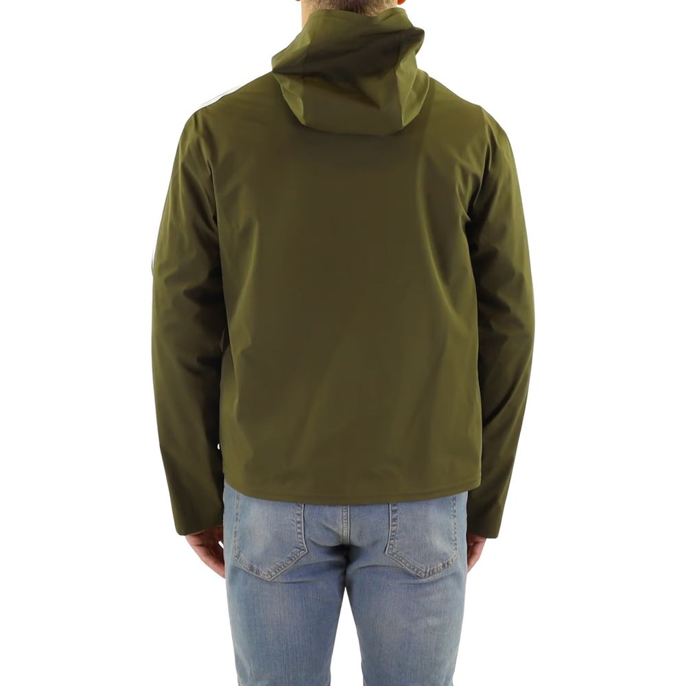 Palm Angels Green Hooded Jacket