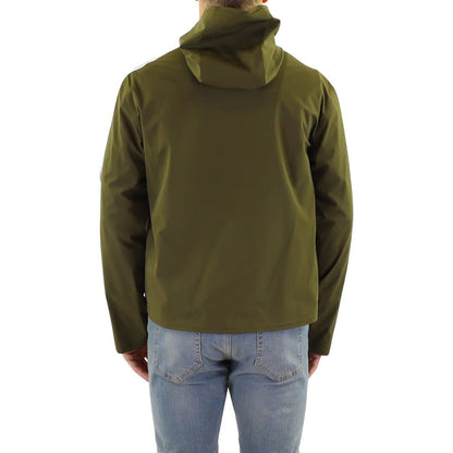 Palm Angels Green Hooded Jacket