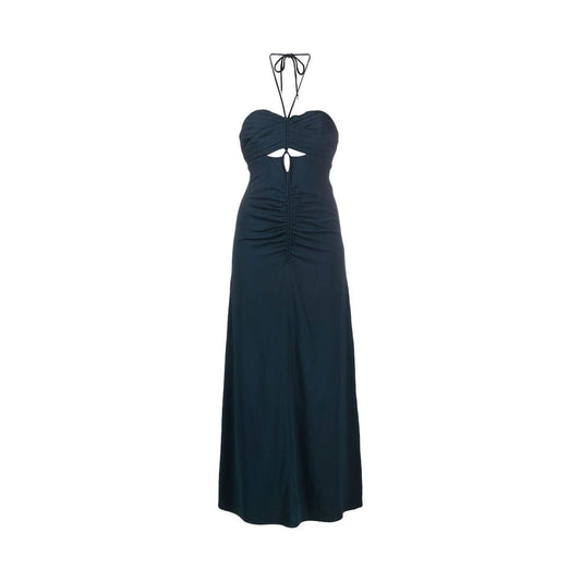 Self-Portrait Gray Viscose Casual Dress
