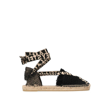 Stella McCartney Black Canvas Gaia Espadrilles
