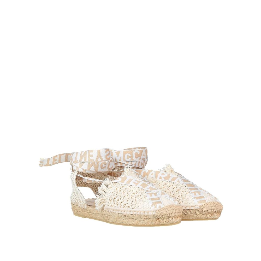 Stella McCartney Beige Gaia Canvas Espadrilles