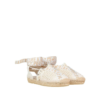 Stella McCartney Beige Gaia Canvas Espadrilles