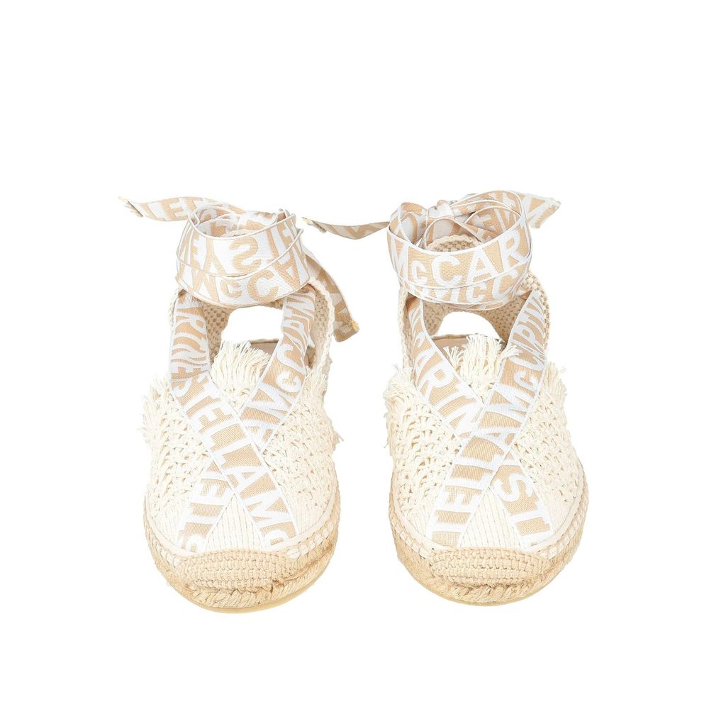Stella McCartney Beige Gaia Canvas Espadrilles