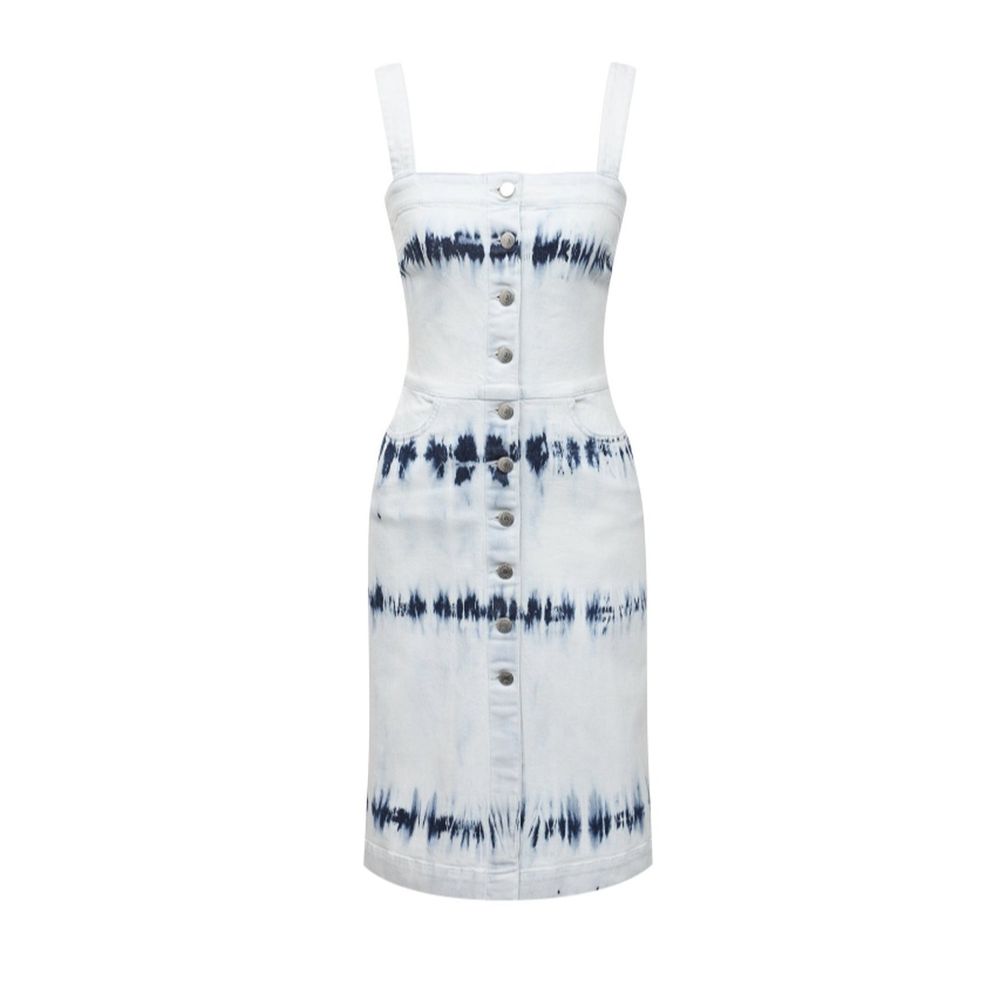 Stella McCartney Blue Tie Dye Denim Dress