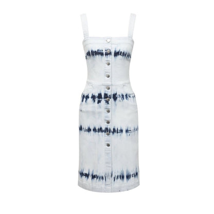 Stella McCartney Blue Tie Dye Denim Dress