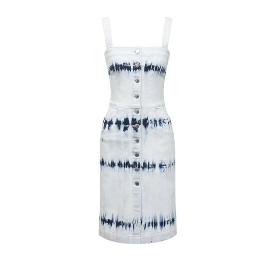 Stella McCartney Blue Tie Dye Denim Dress