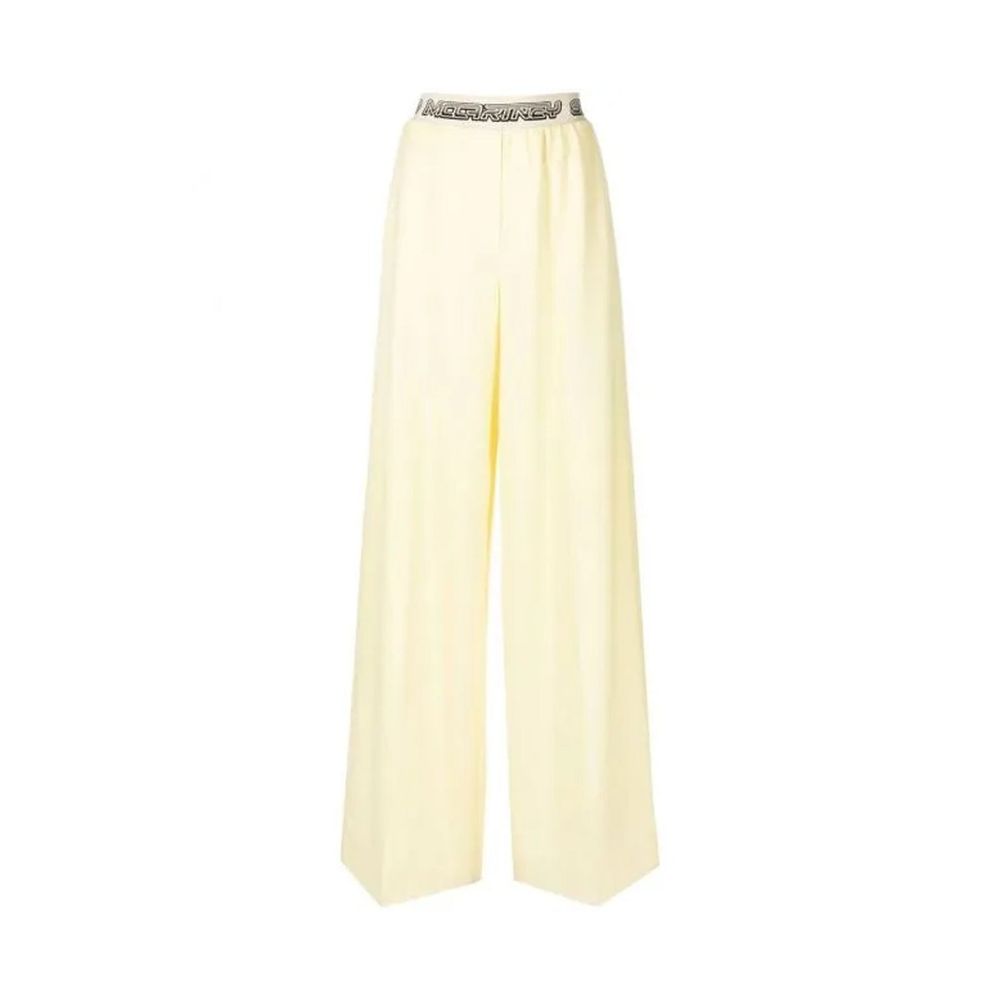 Stella McCartney Yellow Wool Palazzo Trousers