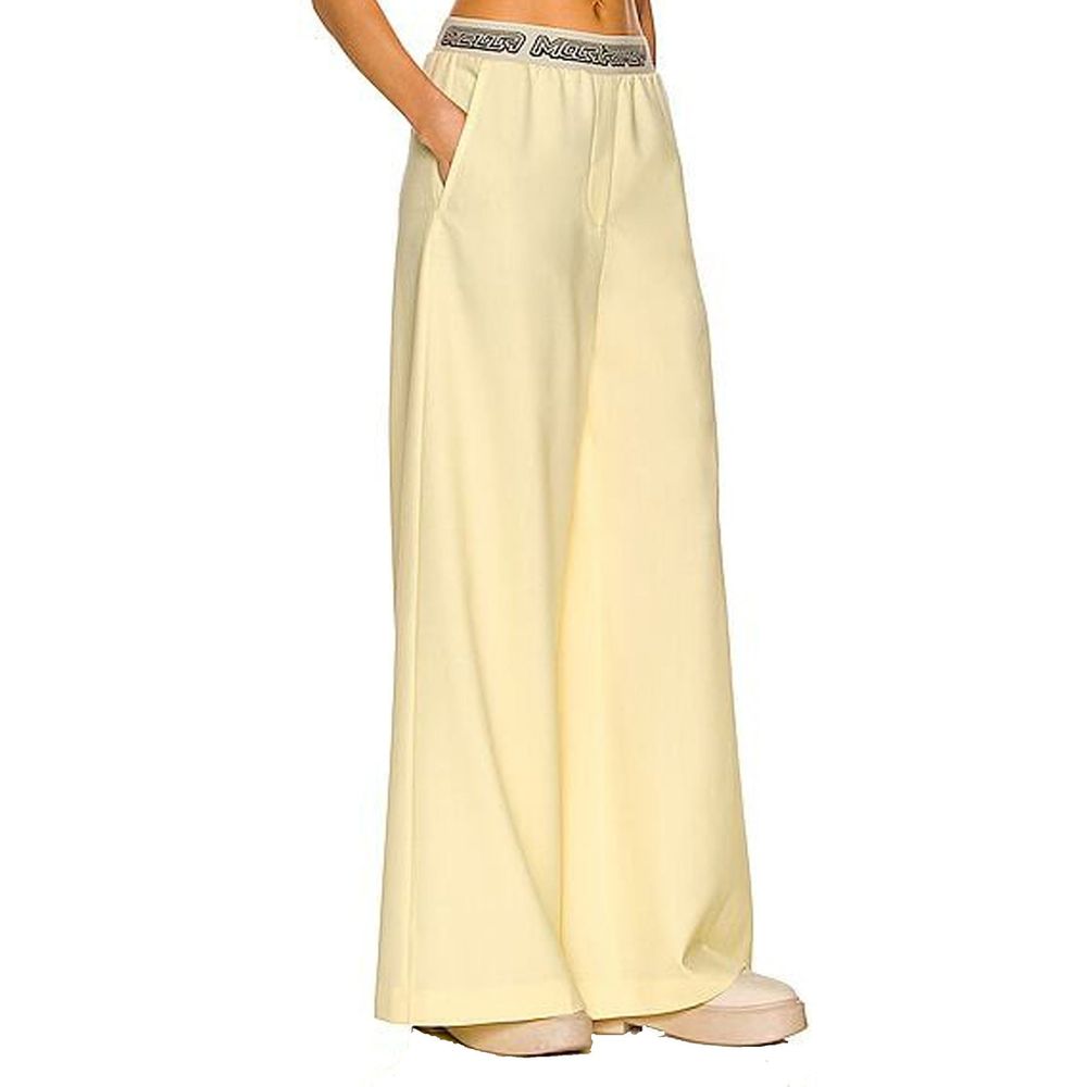 Stella McCartney Yellow Wool Palazzo Trousers