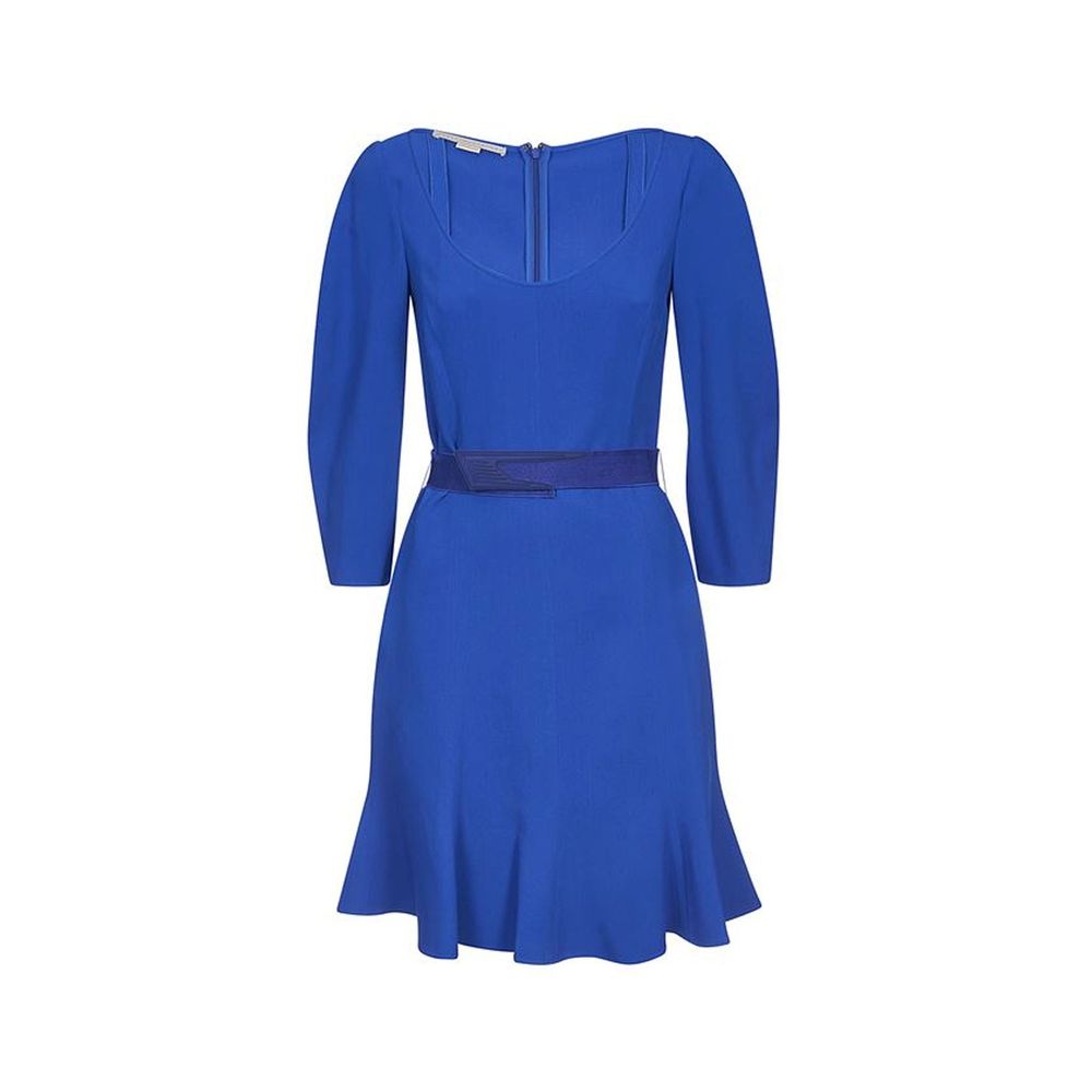 Stella McCartney Blue Flared Hem Dress
