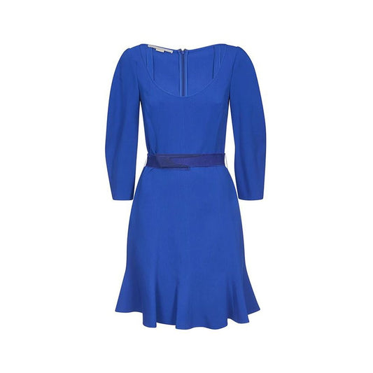Stella McCartney Blue Flared Hem Dress