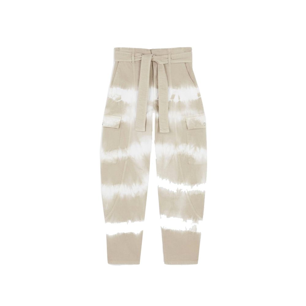 Stella McCartney Belted Tie Dye Tapered Cargo Trousers