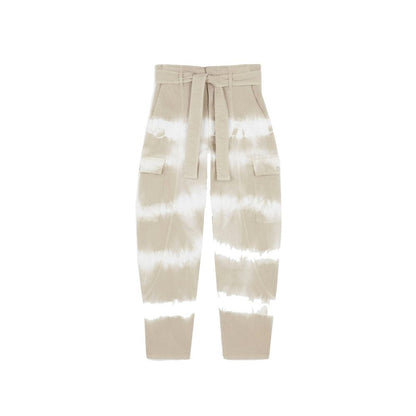 Stella McCartney Belted Tie Dye Tapered Cargo Trousers