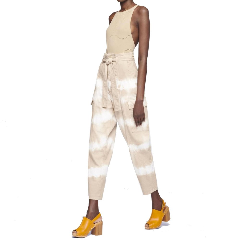 Stella McCartney Belted Tie Dye Tapered Cargo Trousers