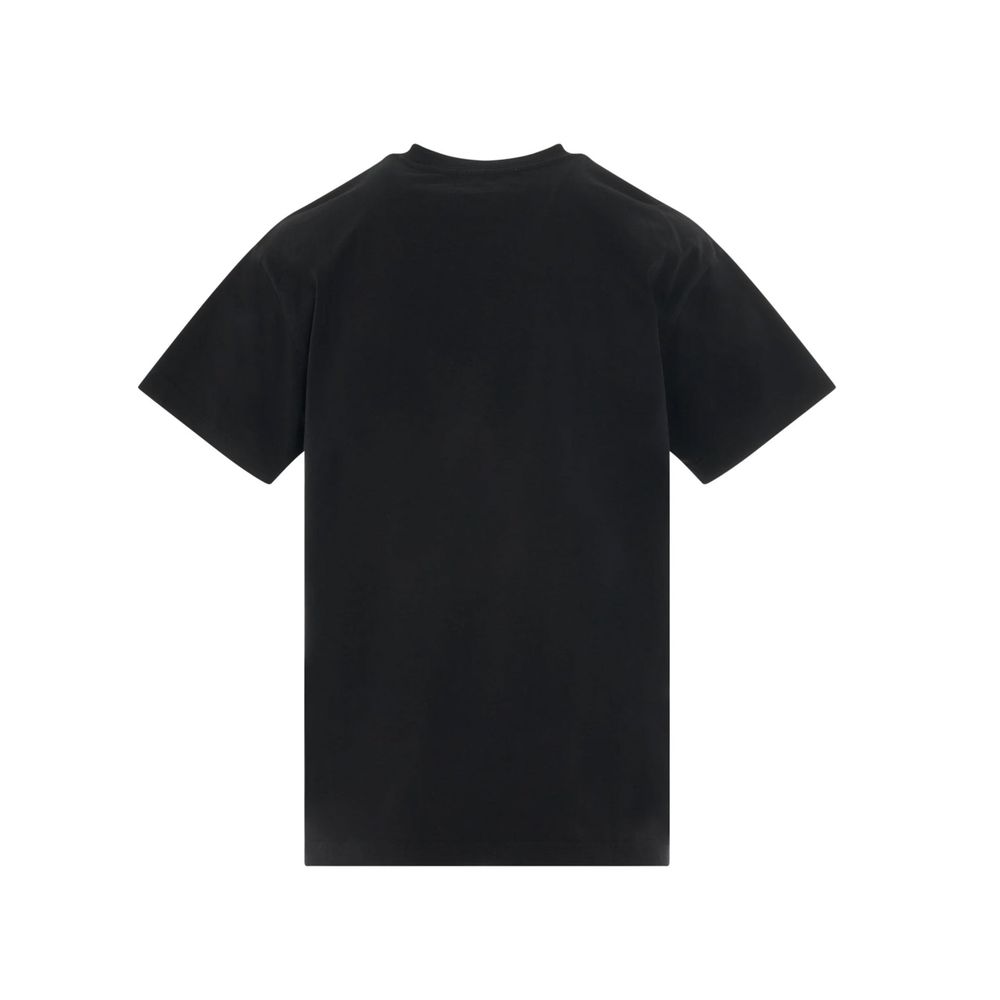 Ambush Black Cotton T-Shirt for Women
