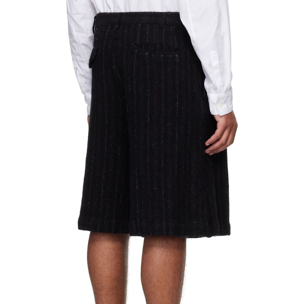 Comme des Garçons Black Nylon Knee Length Trousers