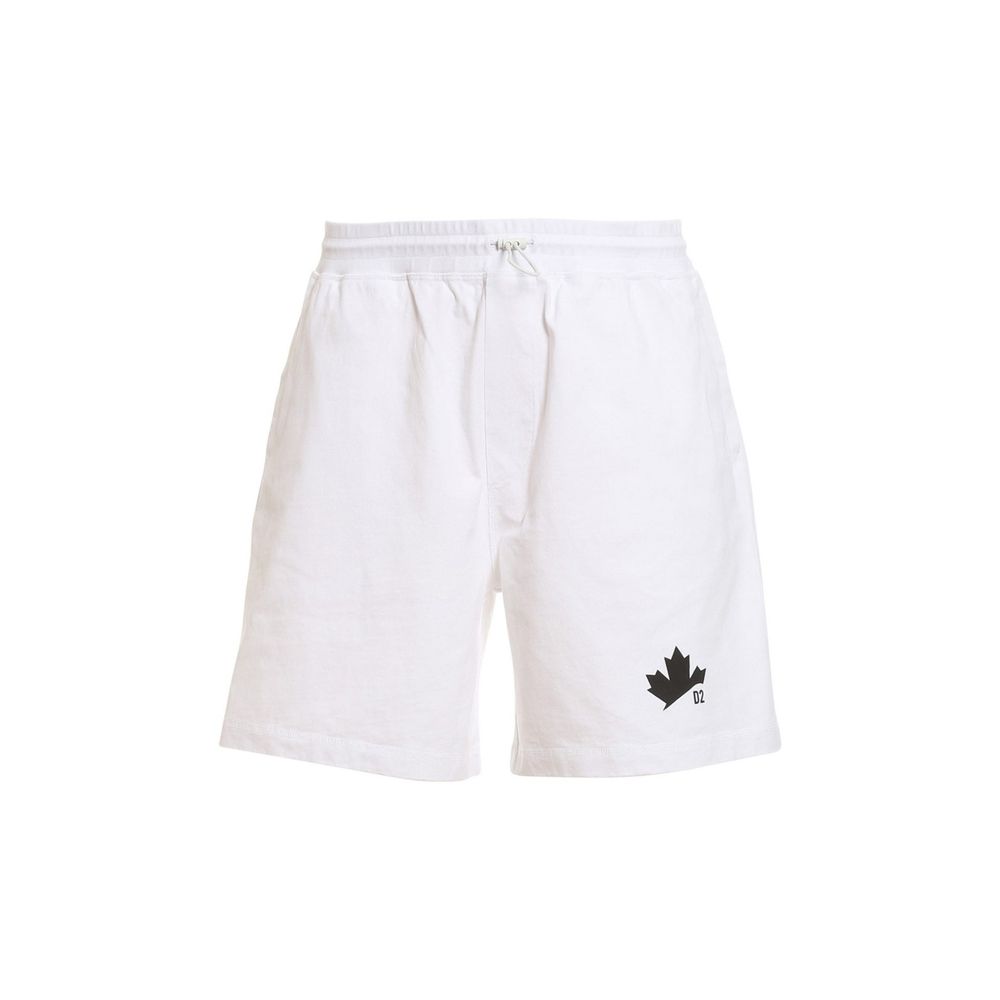 Dsquared2 White Cotton Shorts