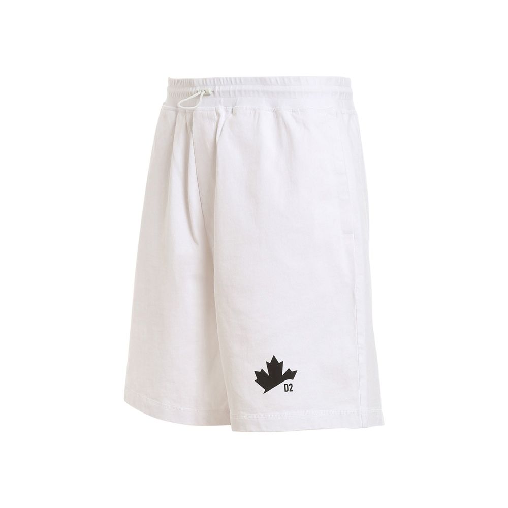 Dsquared2 White Cotton Shorts