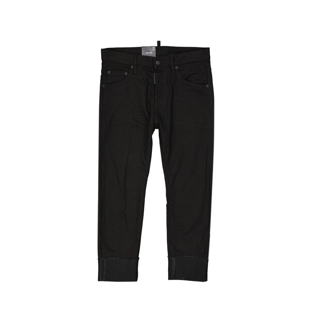 Dsquared2 Black Cotton Jeans Denim