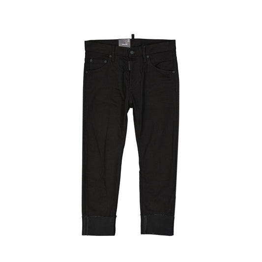 Dsquared2 Black Cotton Jeans Denim