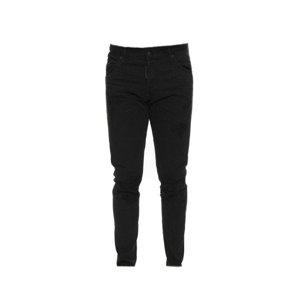 Dsquared2 Black Cotton Skinny Jeans