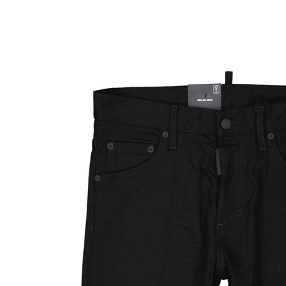Dsquared2 Black Cotton Jeans Denim