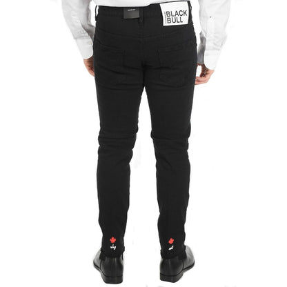 Dsquared2 Black Cotton Skinny Jeans