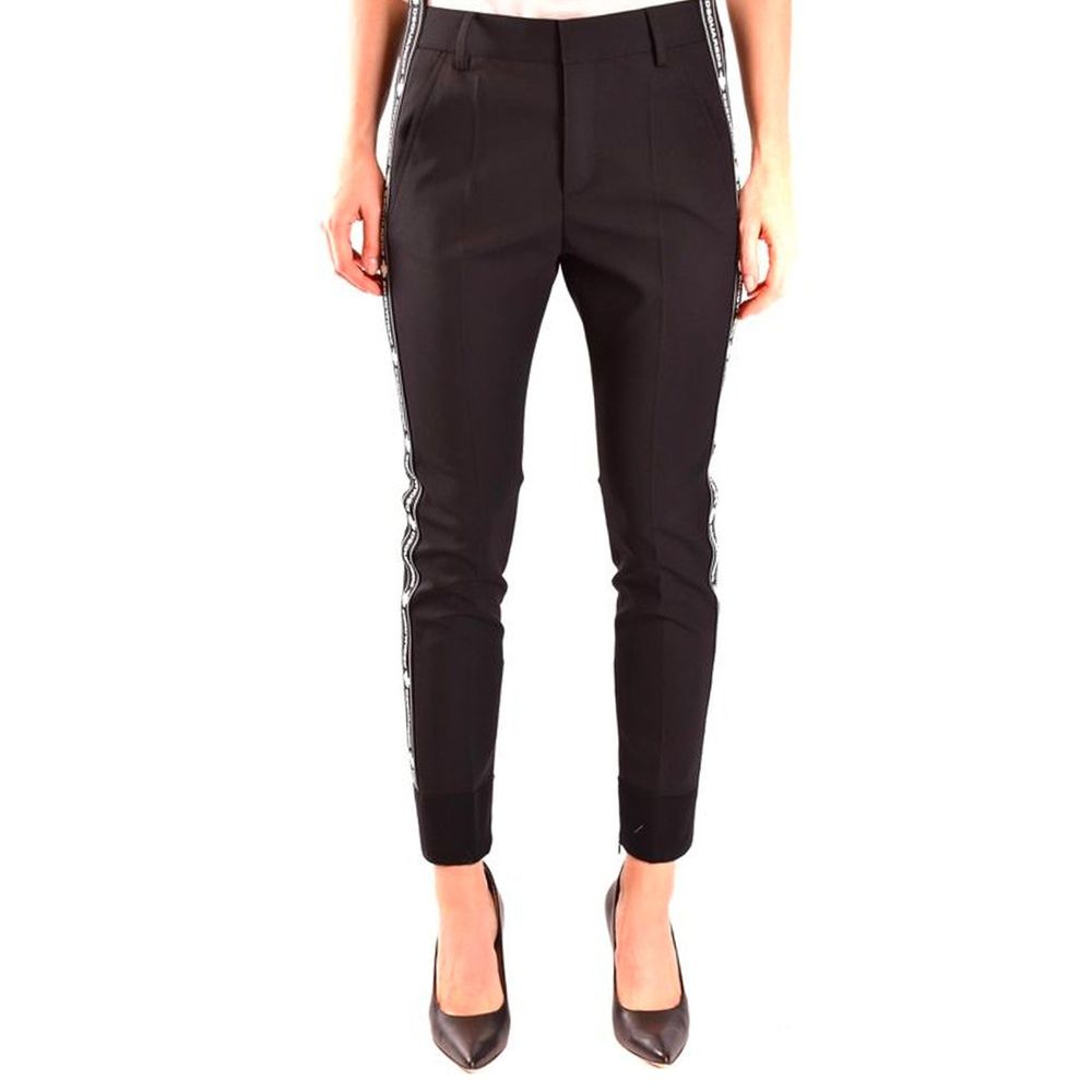 Dsquared2 Black Wool Dress Pants