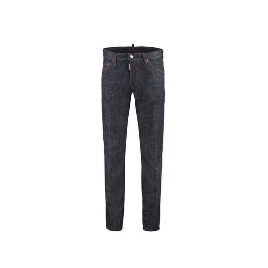 Dsquared2 Blue Cotton Skinny Jeans