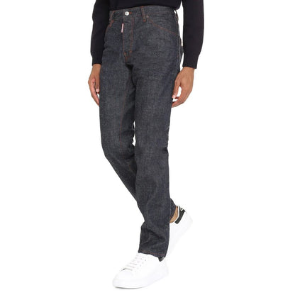 Dsquared2 Blue Cotton Skinny Jeans