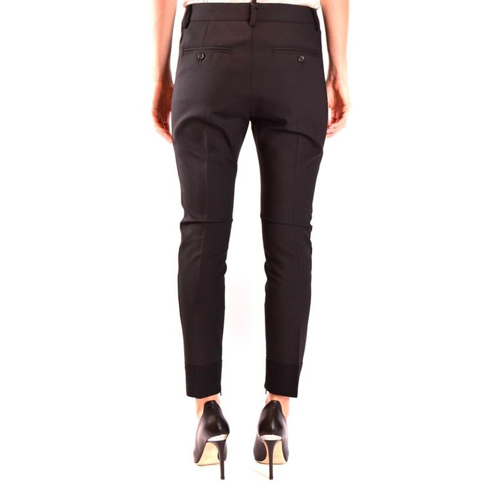 Dsquared2 Black Wool Dress Pants
