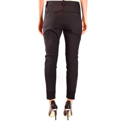 Dsquared2 Black Wool Dress Pants
