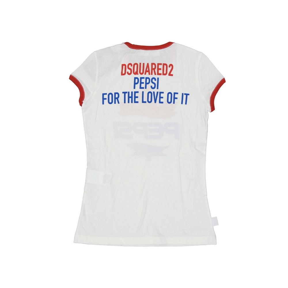 Dsquared2 White Cotton T-Shirt