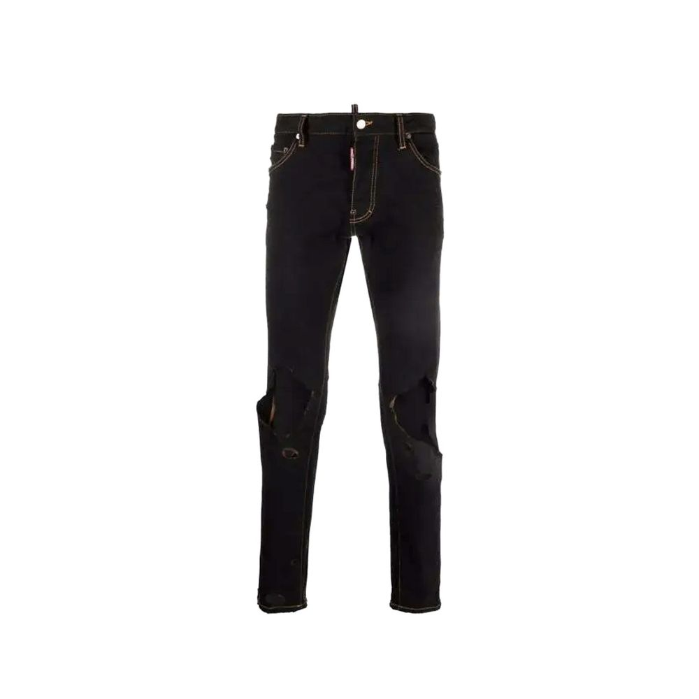 Dsquared2 Black Cotton Jeans - Denim with Attitude