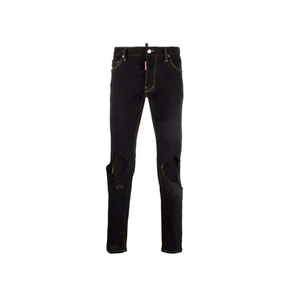 Dsquared2 Black Cotton Jeans - Denim with Attitude