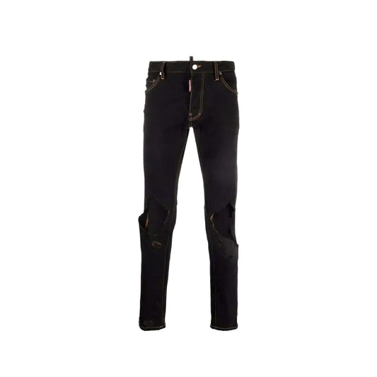 Dsquared2 Black Cotton Jeans - Denim with Attitude