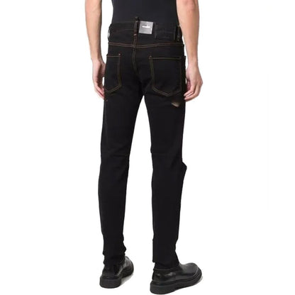 Dsquared2 Black Cotton Jeans - Denim with Attitude