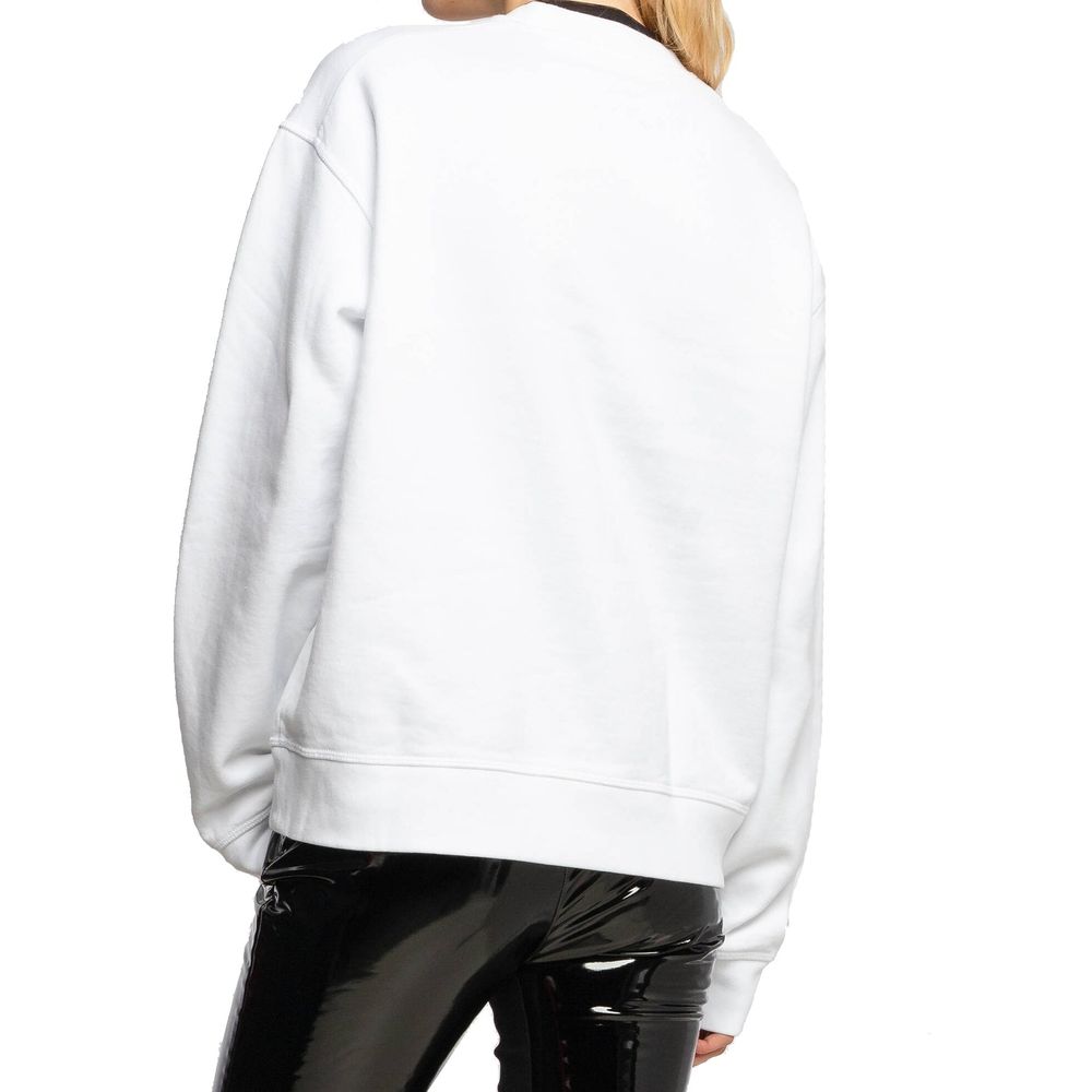 Dsquared2 White Cotton Sweatshirt