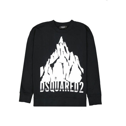 Dsquared² Black Cotton Sweatshirt: Essential Urban Luxe