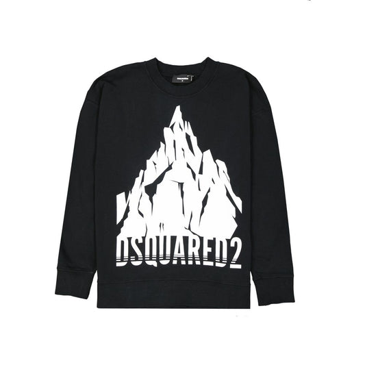 Dsquared² Black Cotton Sweatshirt: Essential Urban Luxe