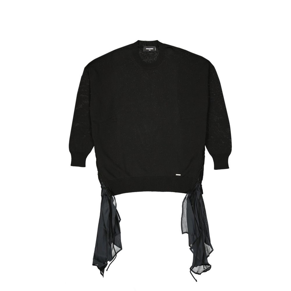 Dsquared2 Black Cotton Sweatshirt